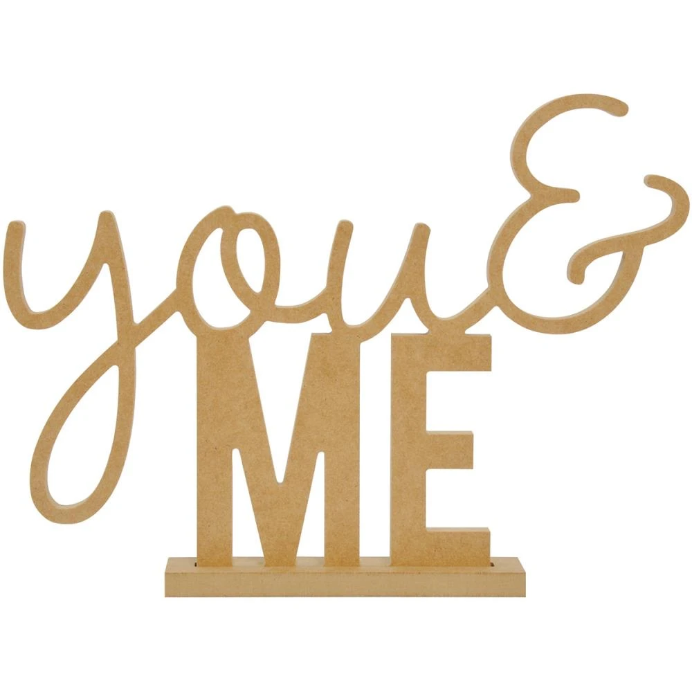 Kaisercraft Beyond The Page MDF Standing Words - You And Me, 13"X9.75"X1.5" 1 Kaisercraft Beyond The Page MDF Standing Words - You And Me, 13"X9.75"X1.5"