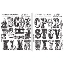 Tim Holtz Cling Stamps - Cirque Alphabet