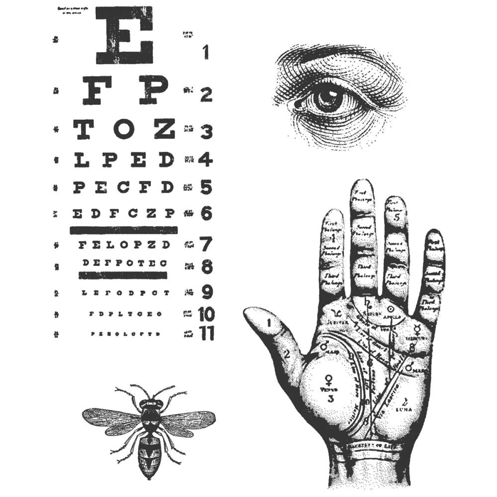 Tim Holtz Cling Stamps - Oddities 1 Tim Holtz Cling Stamps - Oddities