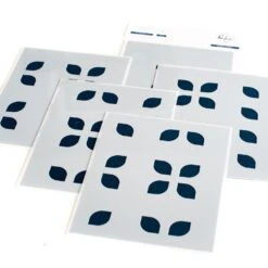 Pinkfresh Studio Stencils - Overlapping Geo Leaf Layering