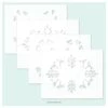 Concord & 9th Stencil 4.75"X6" 4/Pkg - Threads Of Kindness