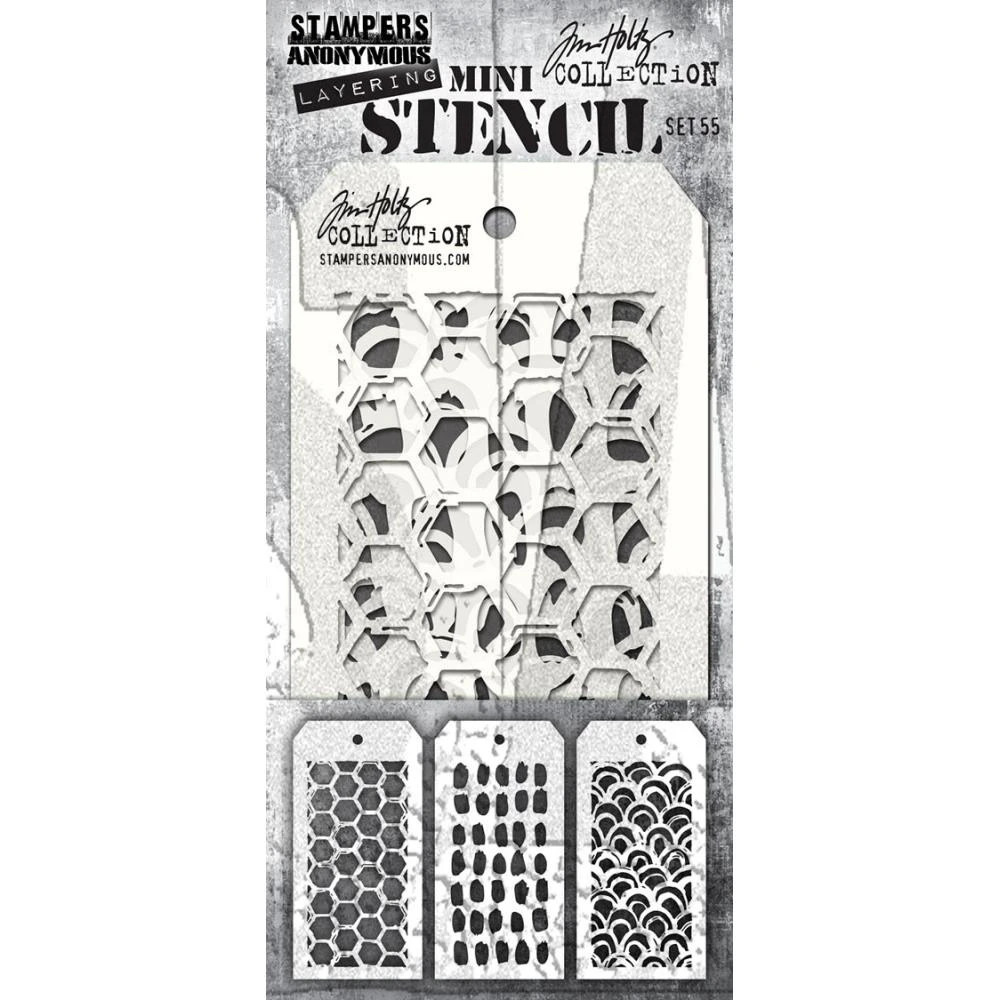 Tim Holtz Mini Layered Stencil Set 55 1 Tim Holtz Mini Layered Stencil Set 55