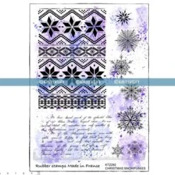 Katzelkraft - CHRISTMAS SNOWFLAKES - A5 STAMPS