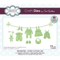 Creative Expressions Sue Wilson Necessities Cutest Clothes Line Craft Die