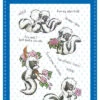 Whimsy Stamps - Odorable Skunks Clear Stamps