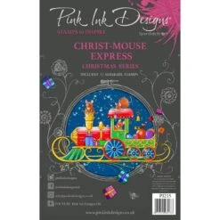 Pink Ink Designs Christ-Mouse Express 6 In X 8 In Clear Stamp Set