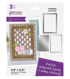 Gemini - Deep Border Garden Lattice Create-a-Card Dies