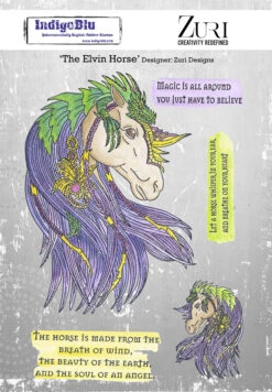 IndigoBlu The Elvin Horse A5 Rubber Stamps