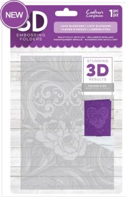 Crafter’s Companion 3D Embossing Folder - Love Blossoms