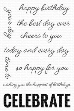 My Favorite Things - Celebrate Big Clear Stamps