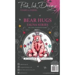 Pink Ink Designs Bear Hugs 6 In X 4 In Clear Stamp Set