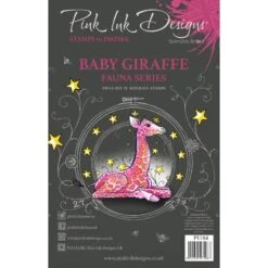 Pink Ink Designs Baby Giraffe 6 In X 8 In Clear Stamp Set