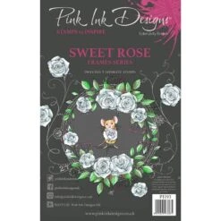 Pink Ink Designs Sweet Rose 6 In X 8 In Clear Stamp Set