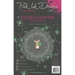 Pink Ink Designs Lucky Clover 6 In X 8 In Clear Stamp Set