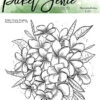 Picket Fence Studios - Plumeria Rubra 6x6 Inch Clear Stamps