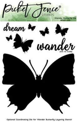 Picket Fence Studios - Wander Butterfly 4x6 Inch Metal Die
