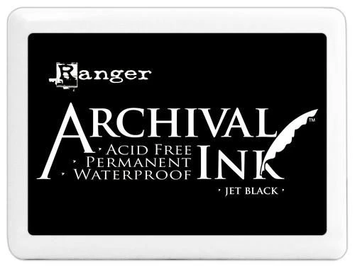 Ranger Archival Jumbo Ink Pad - Jet Black 1 Ranger Archival Jumbo Ink Pad - Jet Black
