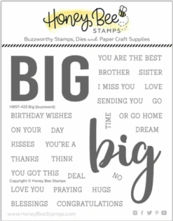 Honey Bee - Big Buzzword - 5x5 Stamp Set