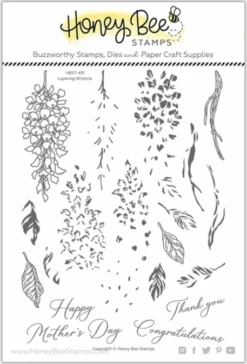 Honey Bee - Layering Wisteria - 6x8 Stamp Set