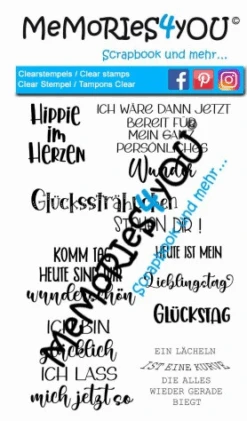 Memories4you Stempel (A6) "Sprüche 1"