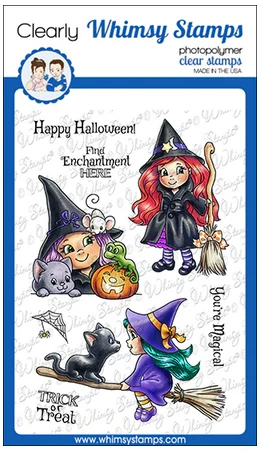 Whimsy Stamps - Halloween Magic Clear Stamps 1 Whimsy Stamps - Halloween Magic Clear Stamps