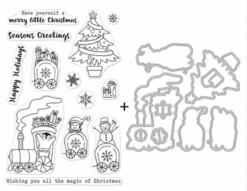 Hero Arts Clear Stamp & Die Combo - North Pole Express Bundle