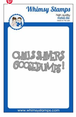 Whimsy Stamps - Chills Word Die Set