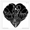Sweet Poppy Stencil: Lovebirds