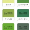 Altenew - Zesty Limes 6 Crisp Dye Ink Mini Cube Set