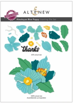 Altenew - Craft-A-Flower: Himalayan Blue Poppy Layering Die Set