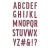 Sizzix Thinlits Die Set - 30PK Bold Alphabet