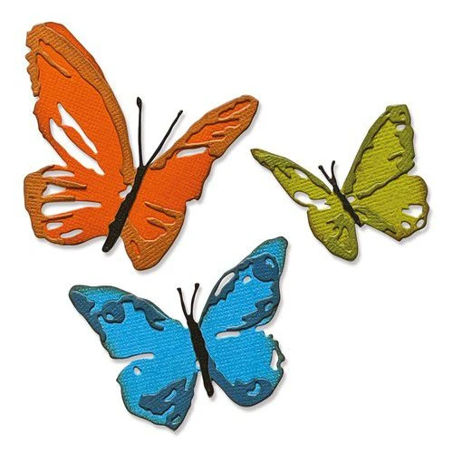 Sizzix Thinlits Die Set - Brushstroke Butterflies 1 Sizzix Thinlits Die Set - Brushstroke Butterflies