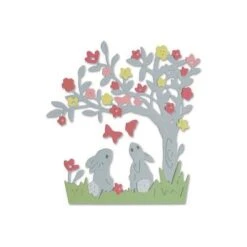 Sizzix Thinlits Die Set - 3PK Bunny Scene