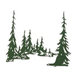 Sizzix Thinlits Die - Tall Pines Tim Holtz