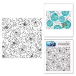 Spellbinders - Darling Dahlias Ranger Rubber Stamp