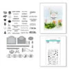 Spellbinders - Welcome Sign & Sentiments Clear Stamp & Die Set