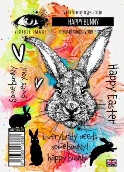 Visible Image - Happy Bunny Stamp Set