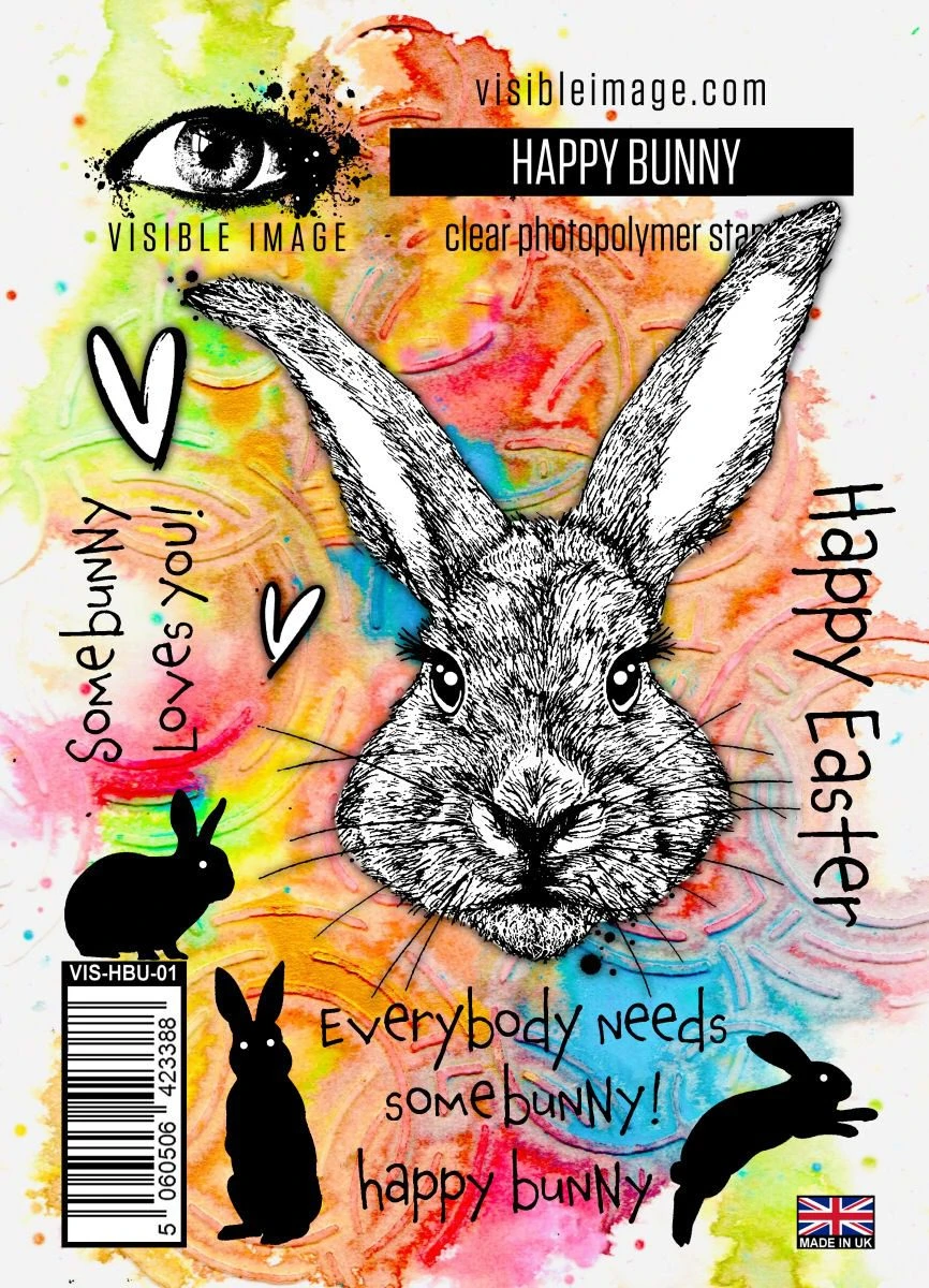 Visible Image - Happy Bunny Stamp Set 1 Visible Image - Happy Bunny Stamp Set
